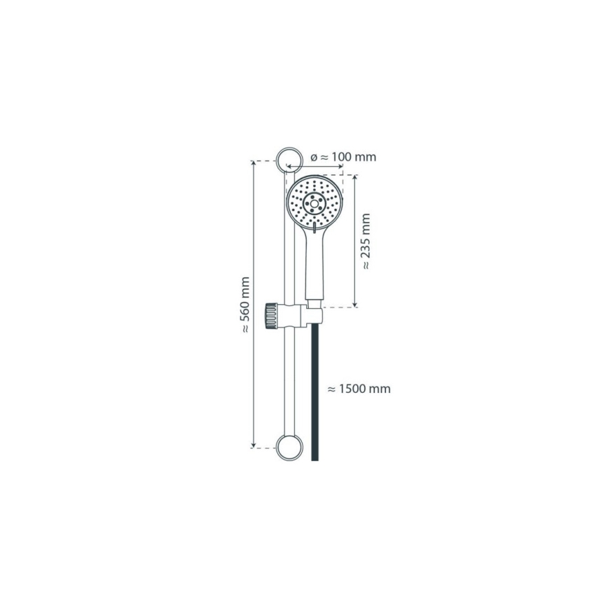 Schütte 64830 - Ensemble de douche NAPOLI, chrome poli