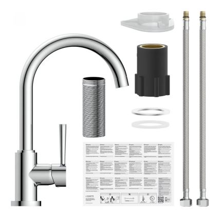 Schütte 79116 - Mitigeur d'évier CORNWALL chromé brillant