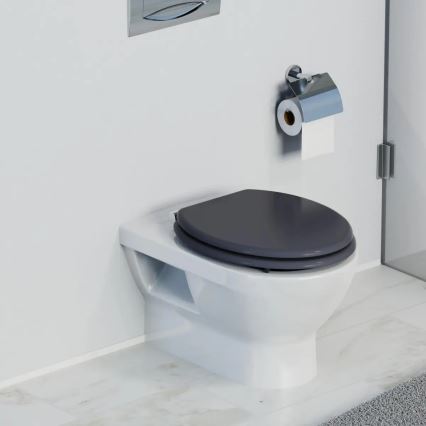 Schütte 80104 - Abattant WC SPIRIT anthracite SoftClose en MDF