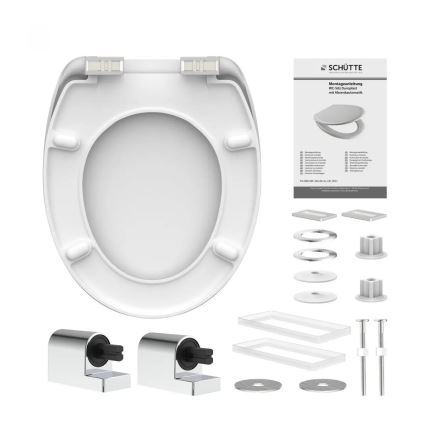 Schütte 82100-A - Abattant WC BLANC SoftClose en Duroplast