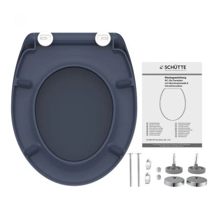 Schütte 82304-A - Abattant WC ANTHRACITE SoftClose en duroplast
