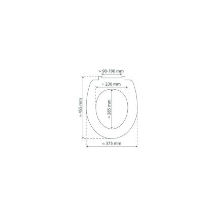 Schütte 82304-A - Abattant WC ANTHRACITE SoftClose en duroplast