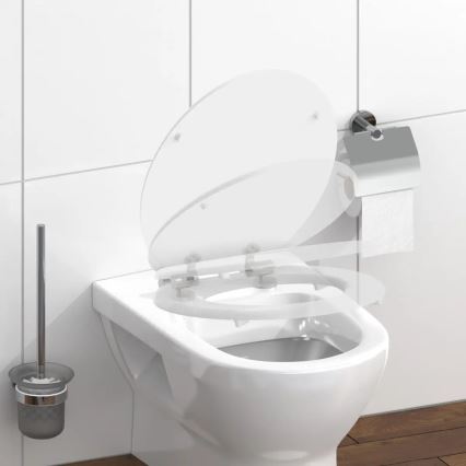 Schütte 84100-A - Abattant de WC BLANC SoftClose en MDF (bois)