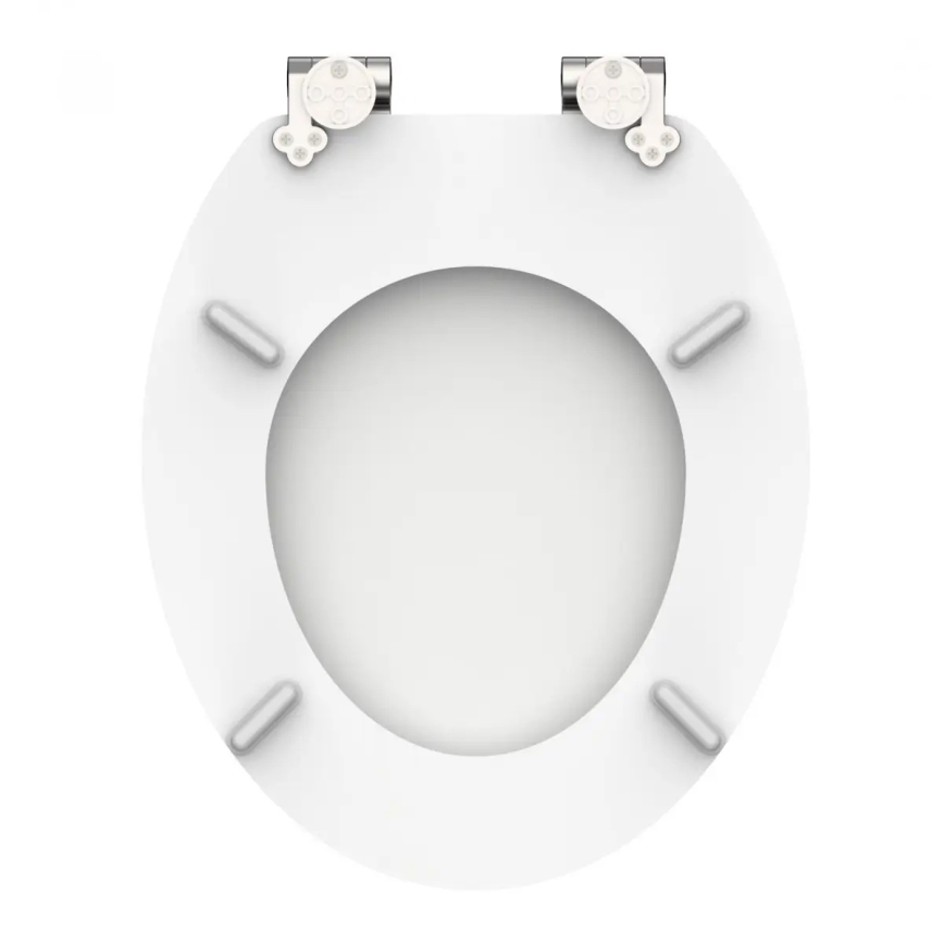 Schütte 84100-A - Abattant de WC BLANC SoftClose en MDF (bois)
