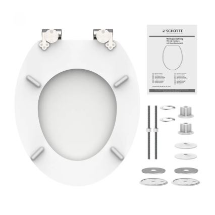 Schütte 84100-A - Abattant de WC BLANC SoftClose en MDF (bois)