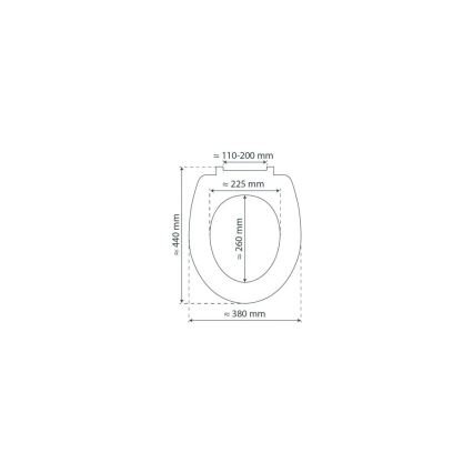 Schütte 84100-A - Abattant de WC BLANC SoftClose en MDF (bois)