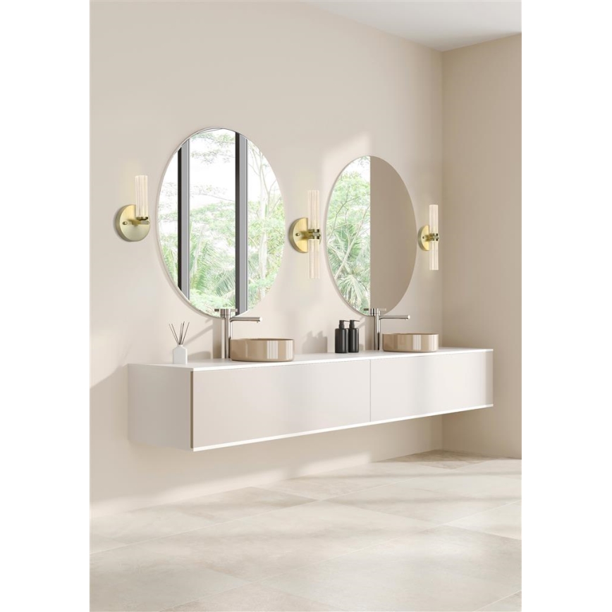 Searchlight - Applique murale LED dimmable pour salle de bains ABERDEEN LED/7W/230V IP44 laiton