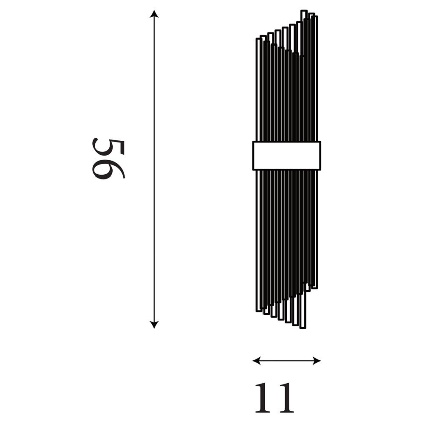Searchlight - Applique murale LARA 2xE14/60W/230V