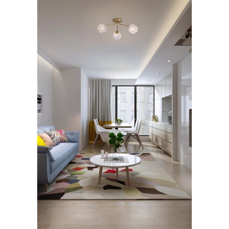 Searchlight - Plafonnier ASTRAL 3xG9/33W/230V doré