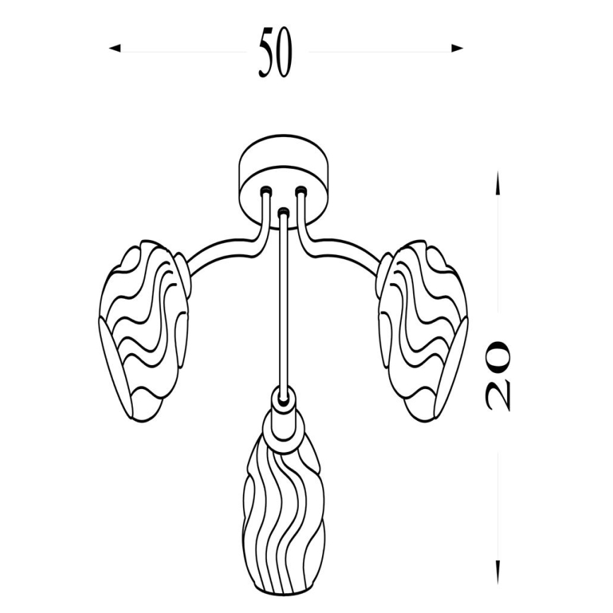Searchlight - Plafonnier ASTRAL 3xG9/33W/230V chrome mat