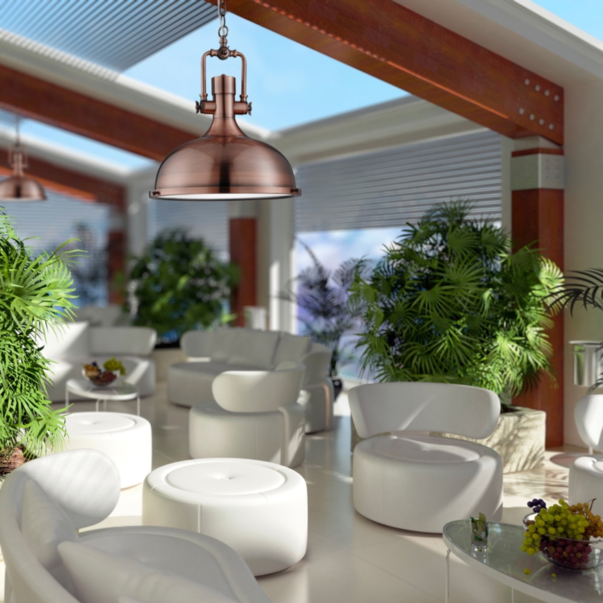 Searchlight - Suspension avec chaîne INDUS 1xE27/60W/230V