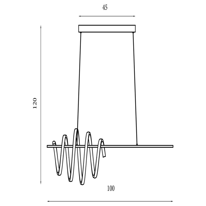 Searchlight - Suspension LED dimmable sur câble SWORD LED/40W/230V 3000K