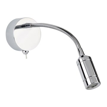 Searchlight 2256CC - Petite lampe flexible ADJU LED/1W/230V chrome brillant