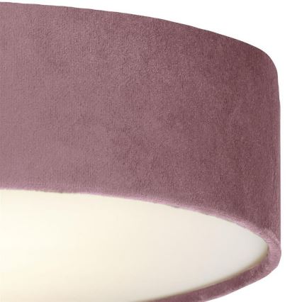 Searchlight - Plafonnier DRUM PLEAT 2xE27/15W/230V rose
