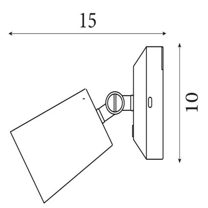 Searchlight - Applique murale LED dimmable et rechargeable CONE LED/1,5W/5V dorée
