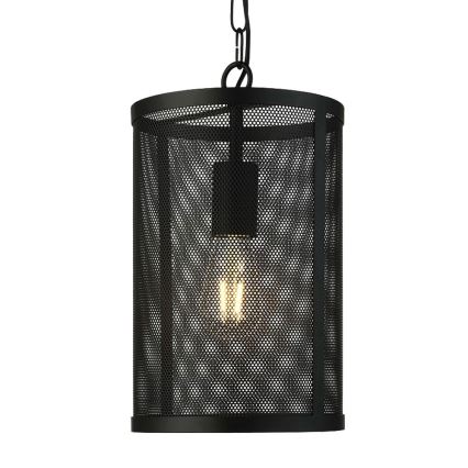 Searchlight - Suspension sur chaîne FISHNET 1xE27/60W/230V noire