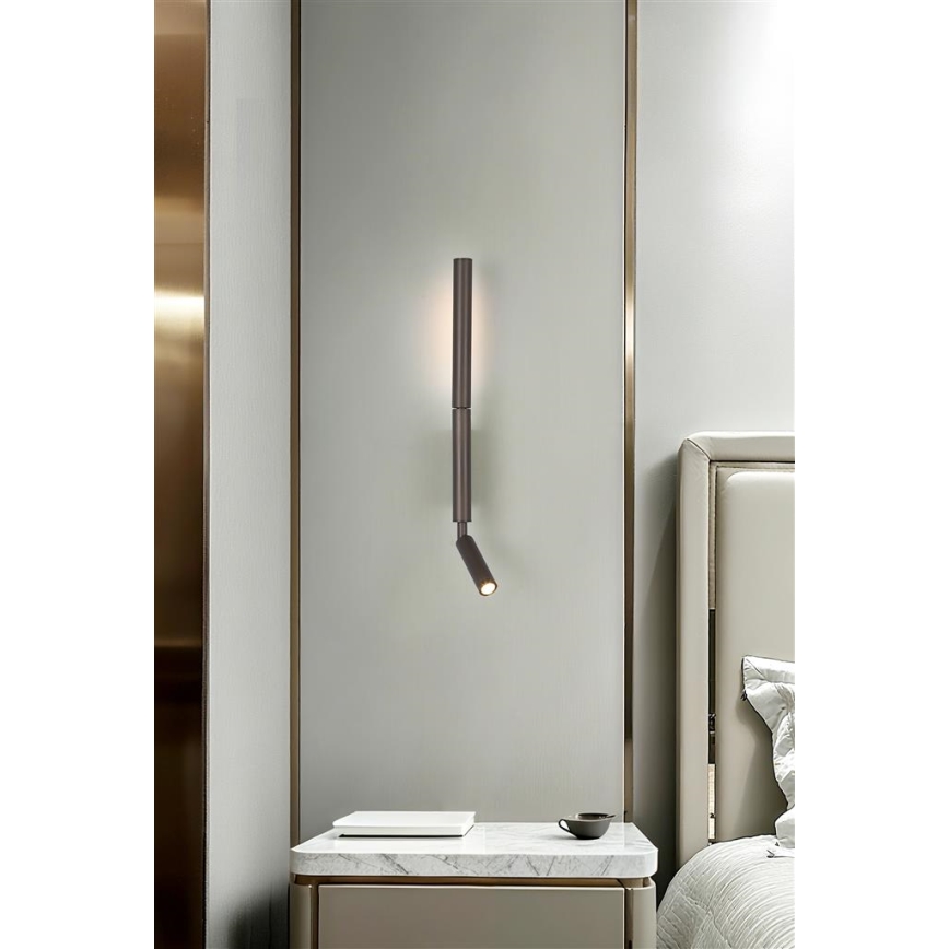 Searchlight - Spot LED ARCHITECT LED/7W/230V marron