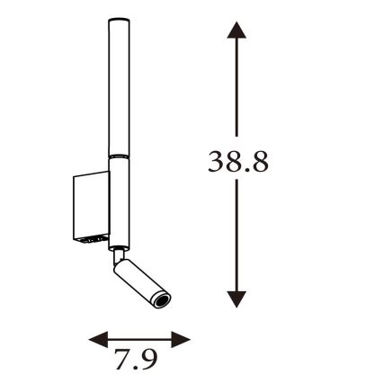 Searchlight - Spot LED ARCHITECT LED/7W/230V marron