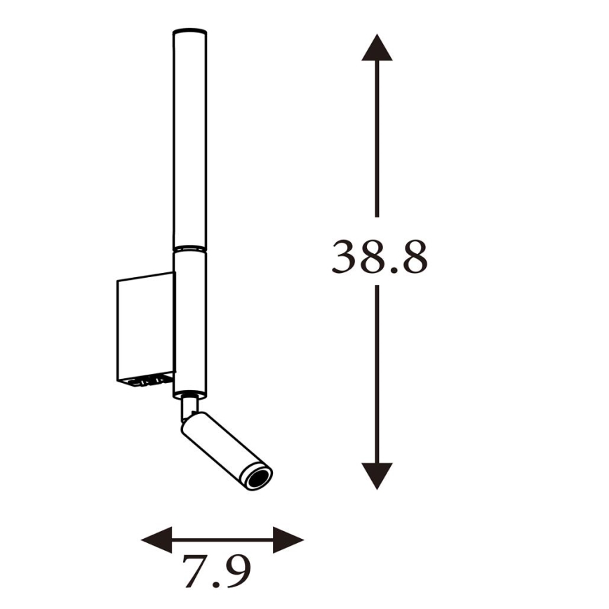 Searchlight - Spot LED ARCHITECT LED/7W/230V marron