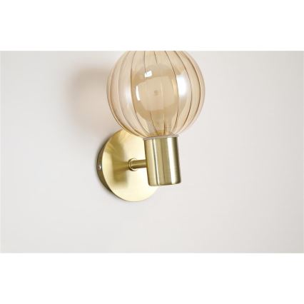 Searchlight - Applique murale LUMINSPHERE 1xG9/7W/230V laiton