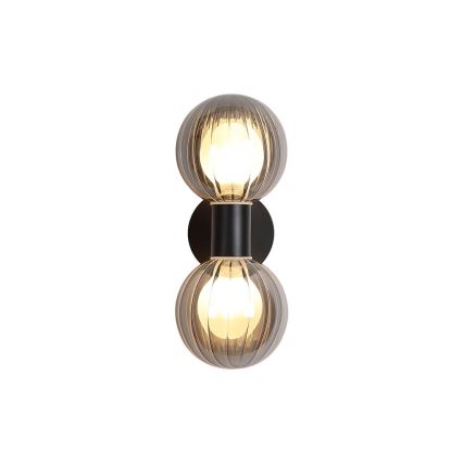 Searchlight - Applique murale LUMINSPHERE 2xG9/7W/230V noire