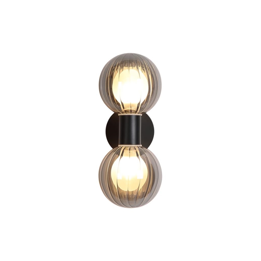 Searchlight - Applique murale LUMINSPHERE 2xG9/7W/230V noire