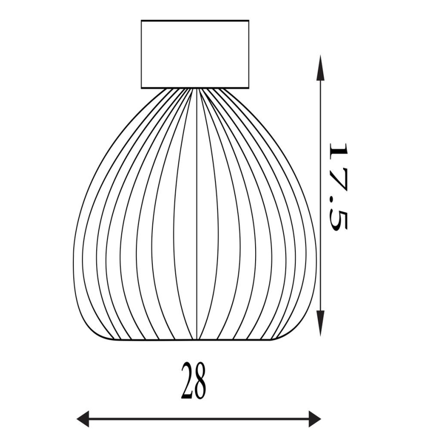 Searchlight - Plafonnier CELESTIAL 1xE27/60W/230V Ø 28 cm