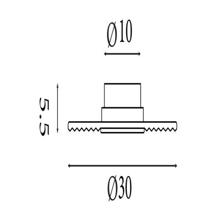 Searchlight - Applique murale LED dimmable CLEO LED/9,4W/230V fumé