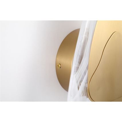 Searchlight - Applique murale LED DESTINY LED/8W/230V, laiton