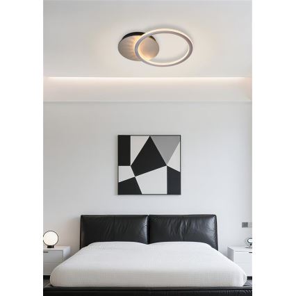 Searchlight - Plafonnier LED dimmable SPECS LED/18W/230V 3000K 35x45 cm laiton