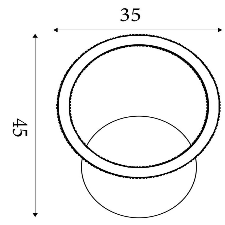 Searchlight - Plafonnier LED dimmable SPECS LED/18W/230V 3000K 35x45 cm laiton