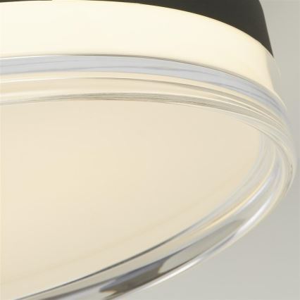 Searchlight - Plafonnier LED CYPRUS LED/21W/230V Ø 30 cm noir