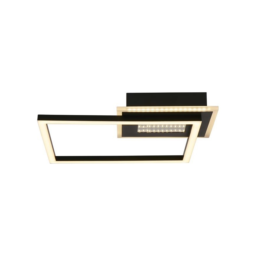 Searchlight - Plafonnier LED dimmable QUADRATE LED/24W/230V 36 x 36 cm noir