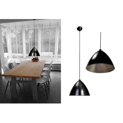 Searchlight  - Suspension filaire 1xE27/60W/230V noir