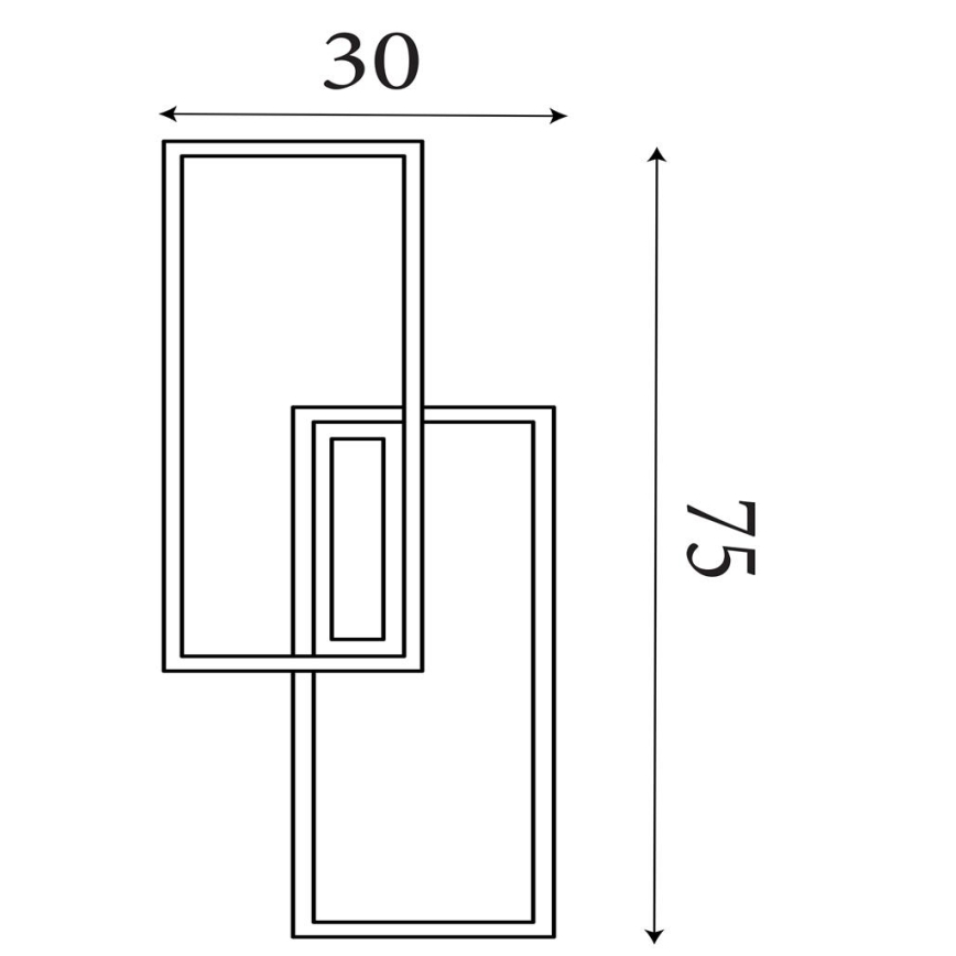 Searchlight - Luminaire de plafond LED dimmable OVALOID LED/40W/230V 3000K 30x75 cm