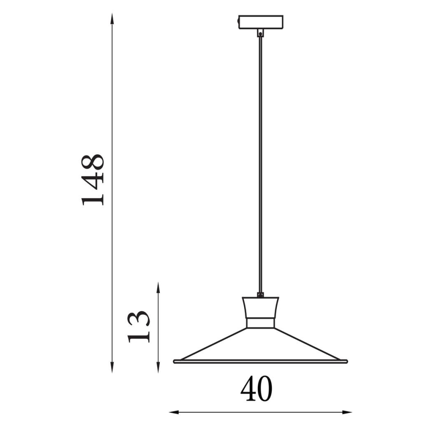 Searchlight - Suspension sur câble BALHAM 1xE27/60W/230V