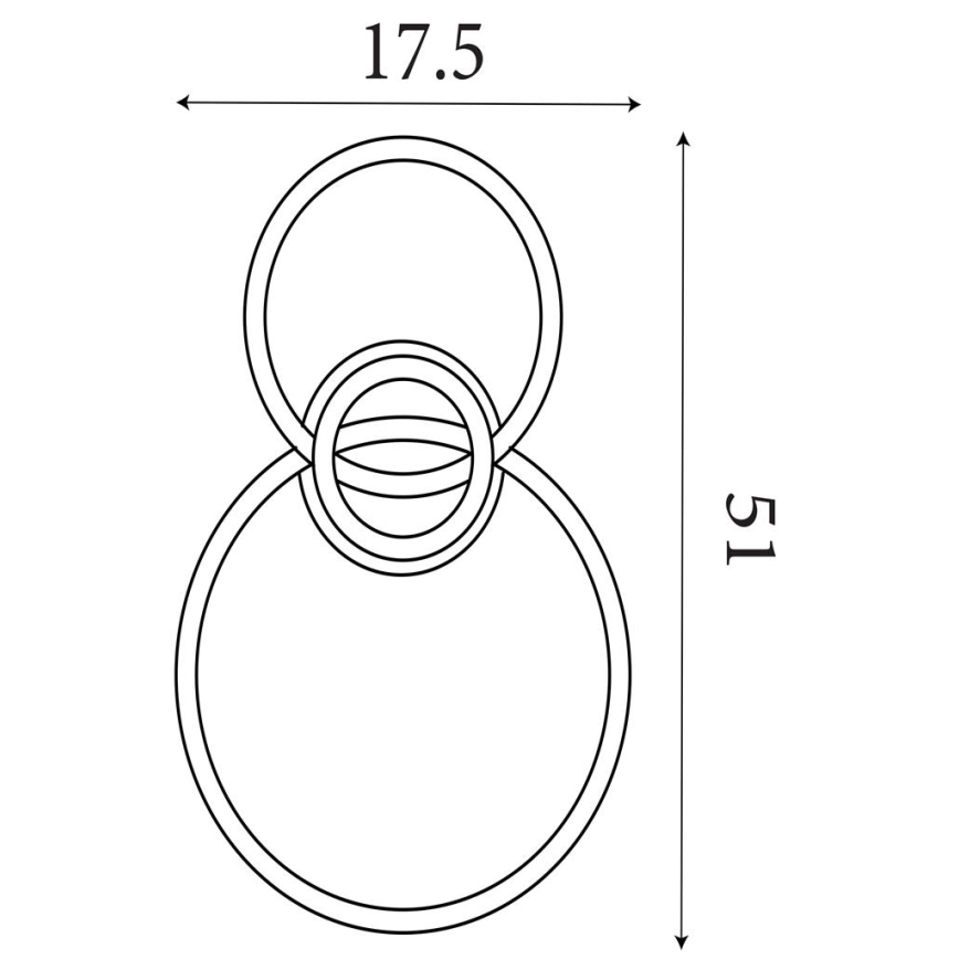 Searchlight - Plafonnier LED dimmable TRIPLE LED/25W/230V