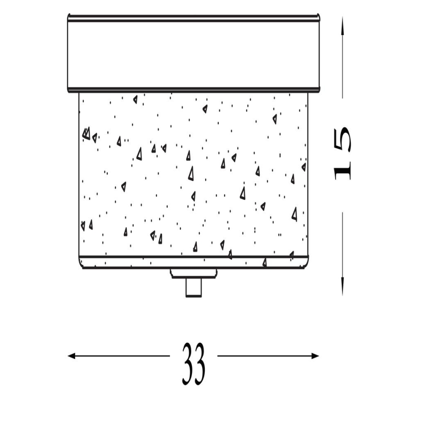Searchlight - Plafonnier de salle de bains PRESTON 2xE27/60W/230V IP44 Ø 33 cm laiton