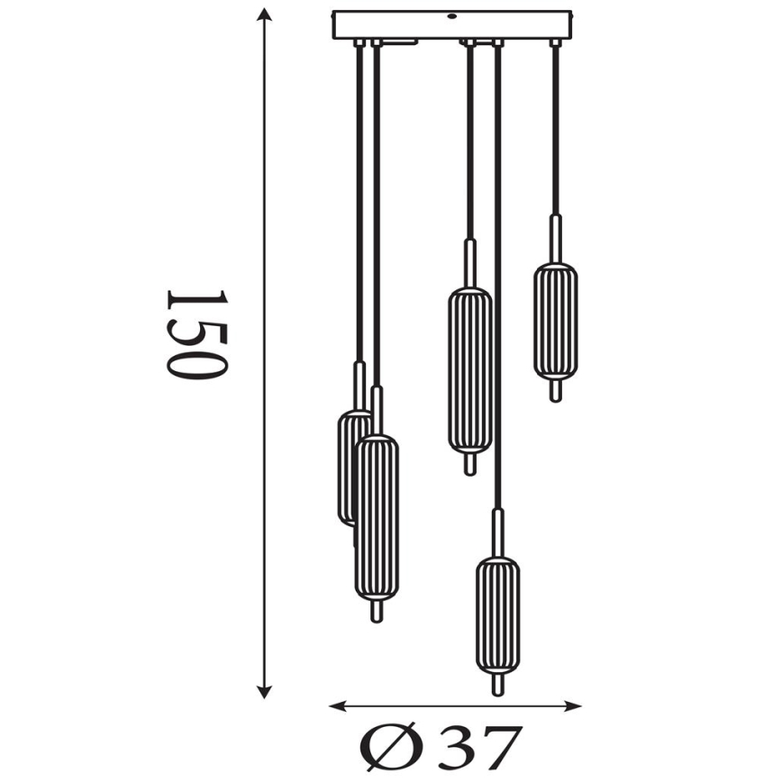 Searchlight - Suspension LED dimmable sur câble CATTAIL LED/24W/230V