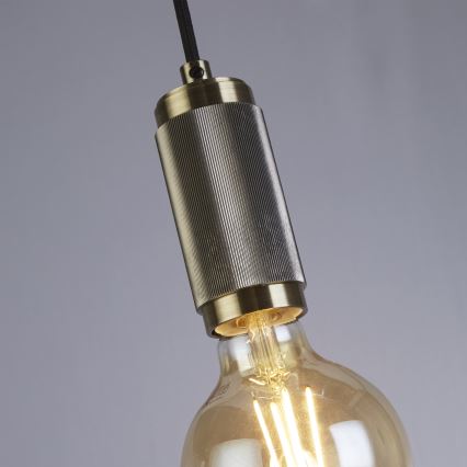 Searchlight - Suspension sur câble SUSPENSION 1xE27/60W/230V laiton