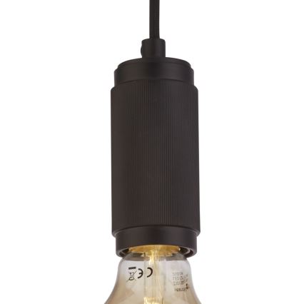 Searchlight - Suspension sur câble SUSPENSION 1xE27/60W/230V noire