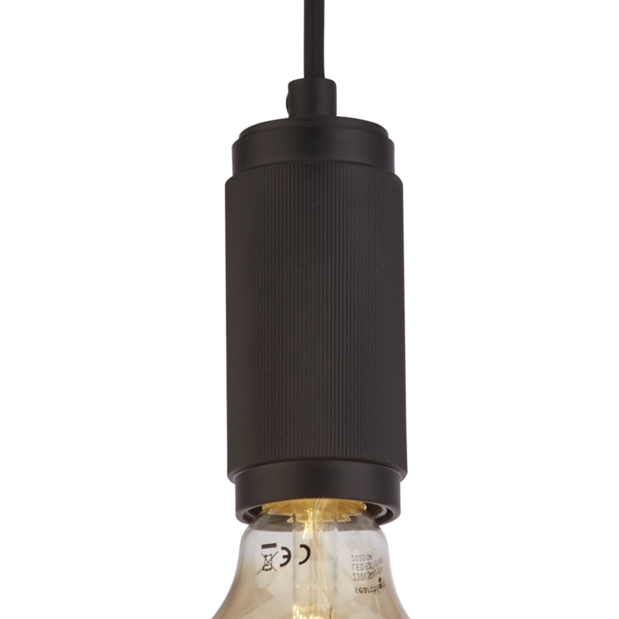 Searchlight - Suspension sur câble SUSPENSION 1xE27/60W/230V noire