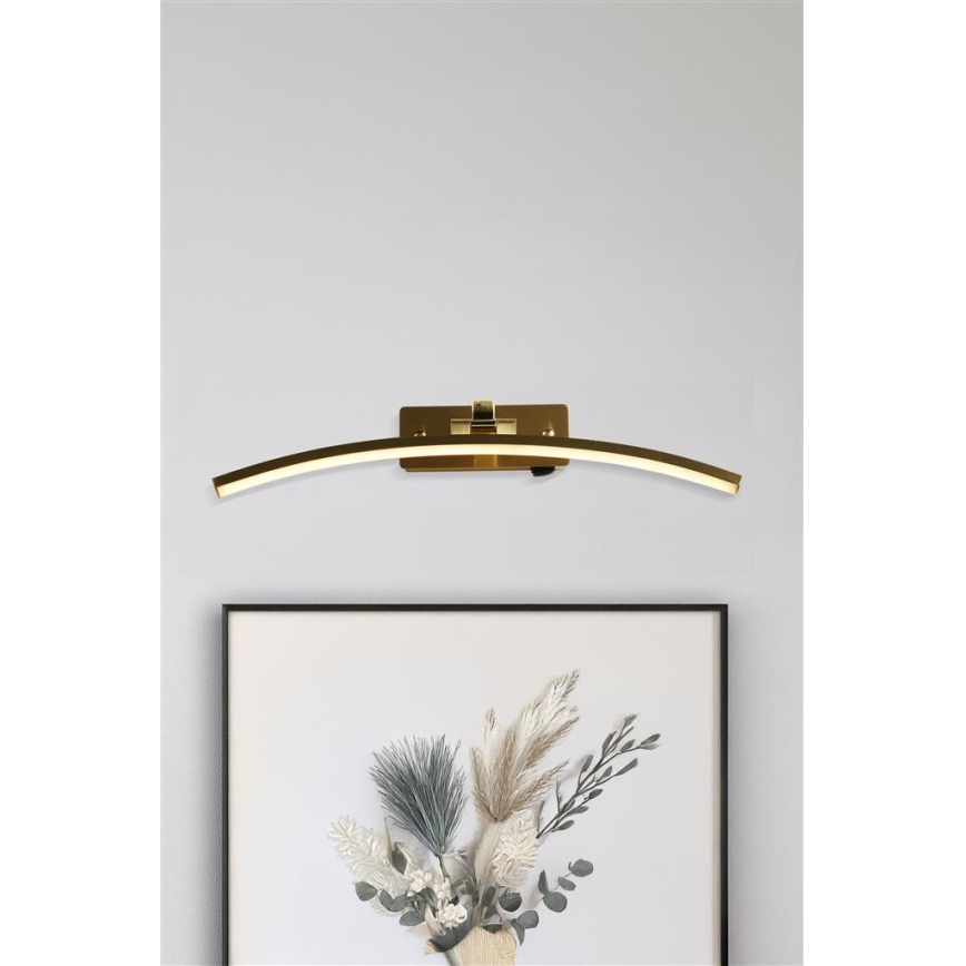 Searchlight - Applique LED pour tableaux SANTORINI LED/11,03W/230V laiton