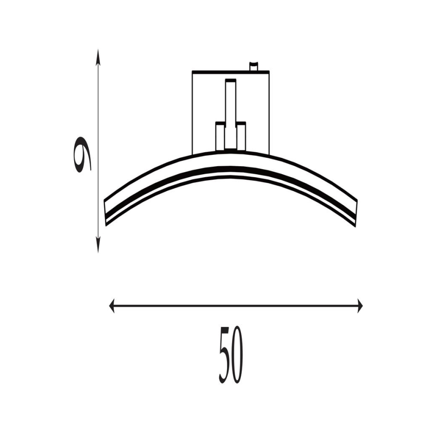 Searchlight - Luminaire pour tableaux SANTORINI LED/10,88W/230V argenté