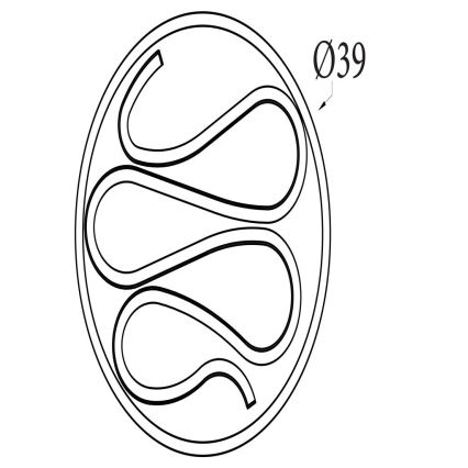 Searchlight - Plafonnier LED dimmable ZENDISC LED/20W/230V 3000K Ø 39 cm