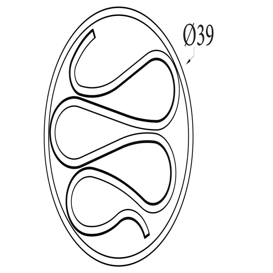 Searchlight - Plafonnier LED dimmable ZENDISC LED/20W/230V 3000K Ø 39 cm