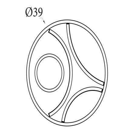Searchlight - Plafonnier LED dimmable ZENDISC LED/20 W/230 V 3000 K Ø 39 cm