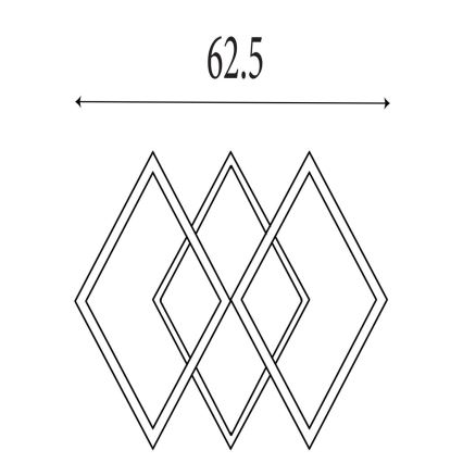 Searchlight - LED Plafonnier LED dimmable FENCE LED/25W/230V