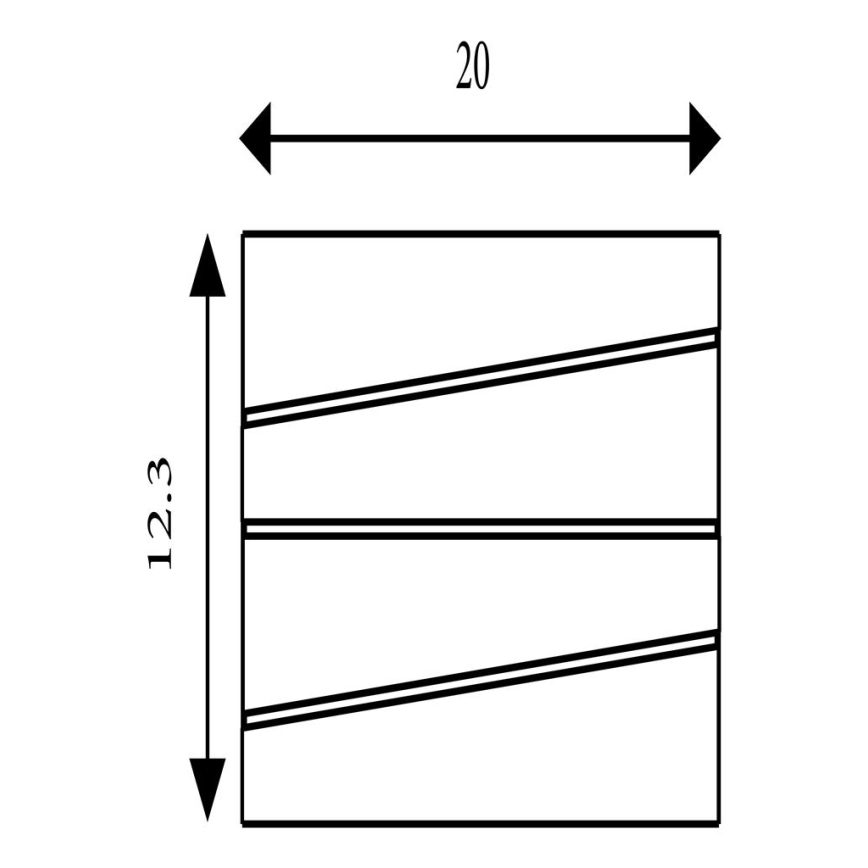 Searchlight - Applique murale LED SECTION LED/18W/230V noire