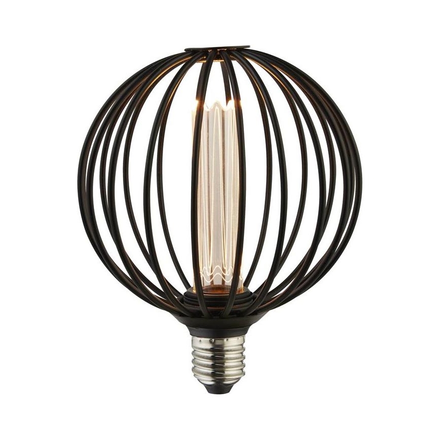 Searchlight - Suspension sur câble SWEDEN 5xE27/60W/230V marron/fumé